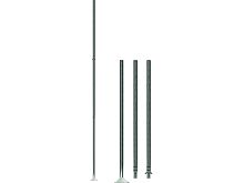 мачта алюминиевая 4,5 м (с пяткой)  (д.50, 3 колена)  фото