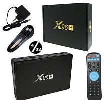 медиа-приставка x96h  allwinner h6 - 4gb/32gb android 9,0 медиаплеер smart tv iptv ott приставка 4k   фото