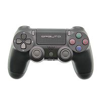 геймпад орбита ot-pcg12 черный игровой беспроводной для пк, ps4, шнур usb, вибрация, гироскоп  фото