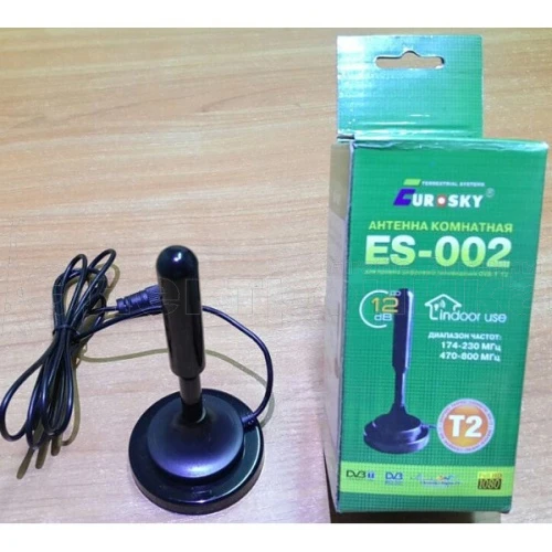 Антенна Комнатная Eurosky ES-002 T2  активная купить в г.Нижний новгород