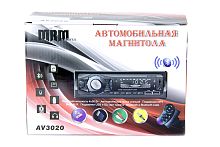 автомагнитола 1din mrm av3020 bt, lcd экран, пульт ду, fm радио, usb разъем, aps, 4*50 w, радиатор  фото